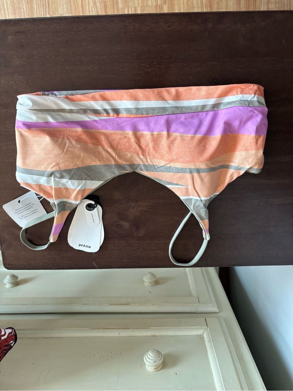 BNWT Prana Striped swim top. Women’s small